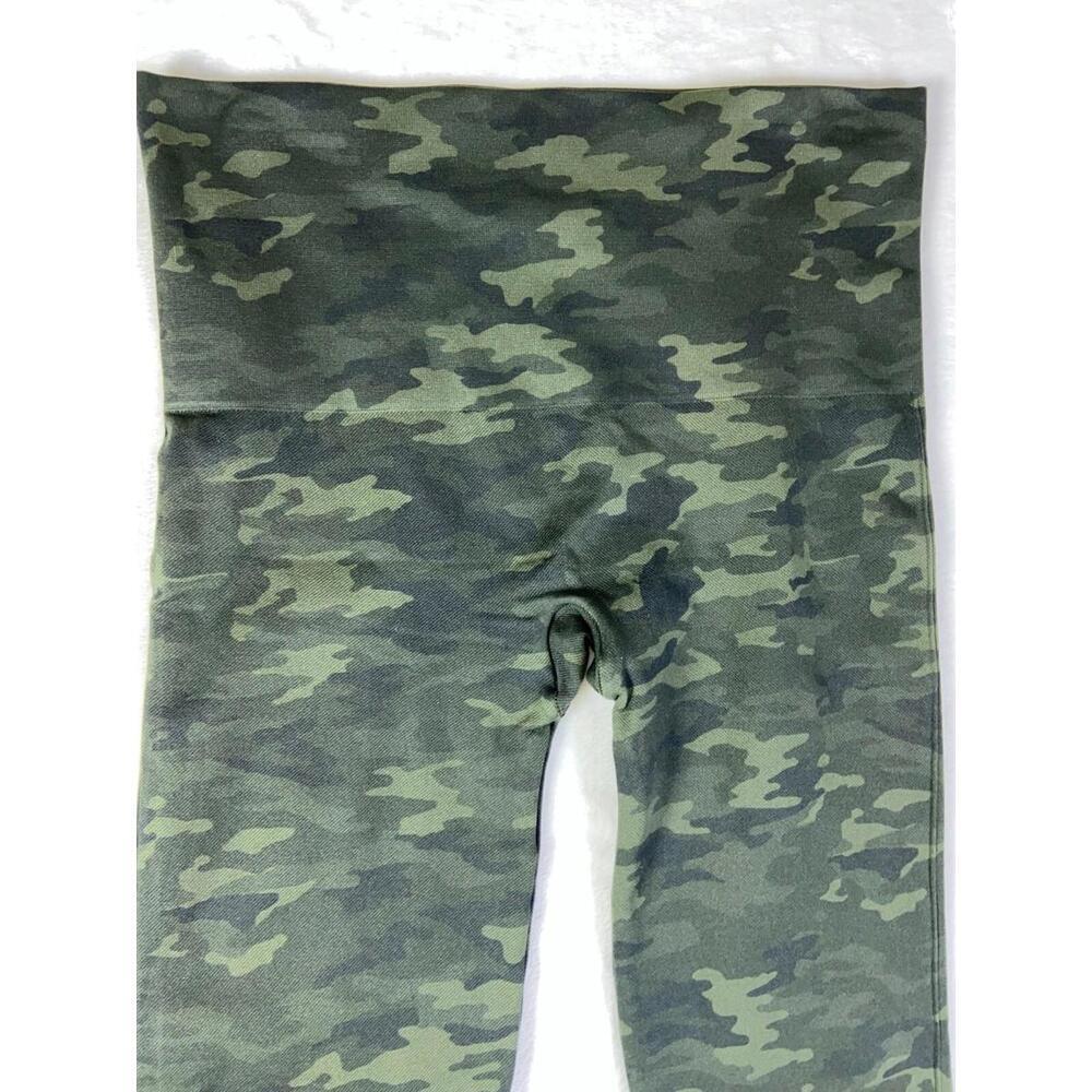 SPANX Women's Size XL Camo Leggings Compression Yoga Running Active Athleisure !